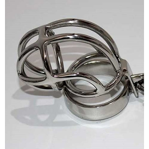 Slumpy Metal Chastity Cage by Hell's Couture - Male Chastity