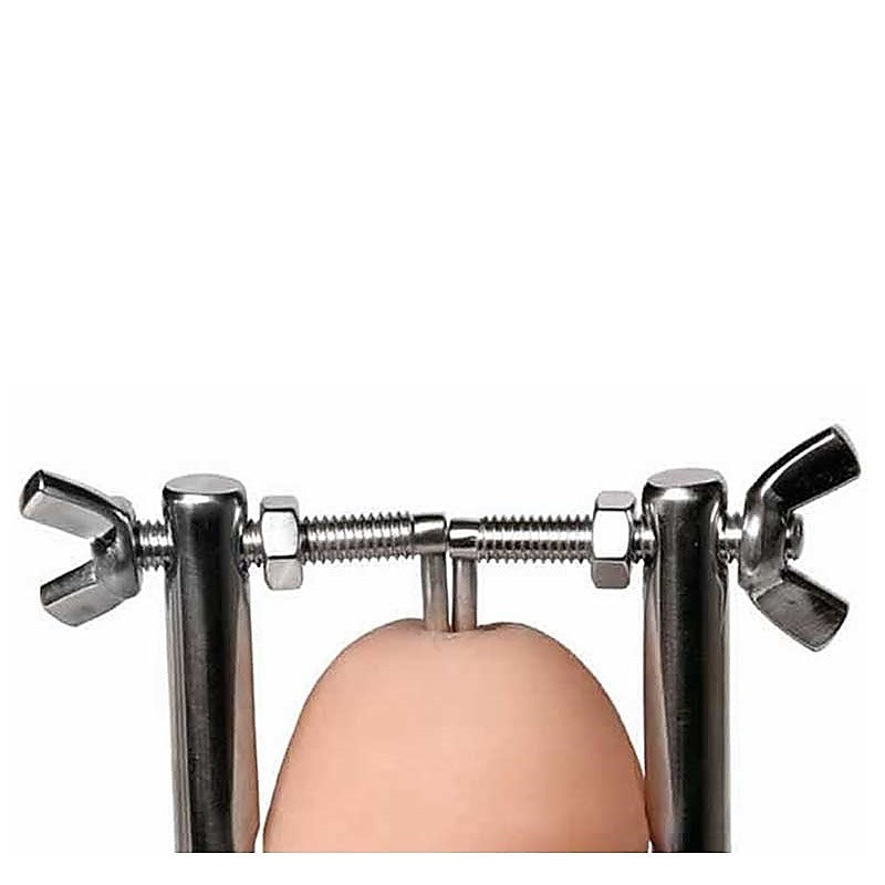 Stainless Steel Penis Stretcher & Male Chastity Device - Ball and Cock Toys
