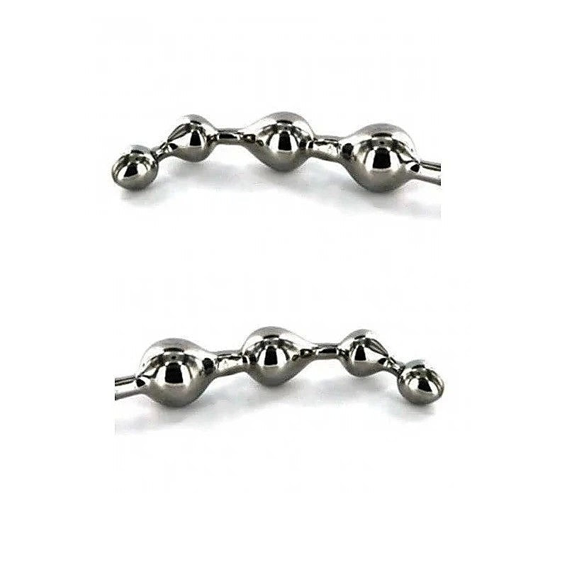 Stainless Steel Twisted Dildo by Hell's Couture - Anal Dildos