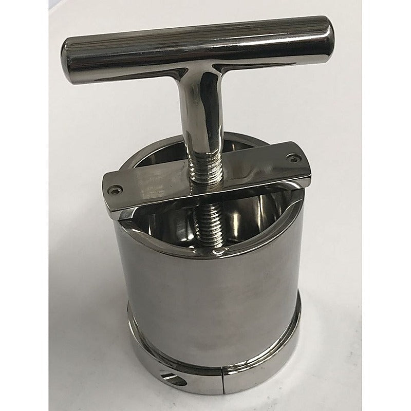 Steel Ball Flask & Crusher by Hell's Couture - Steel Sex Toys