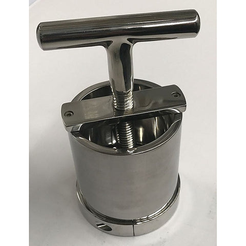 Steel Ball Flask & Crusher by Hell's Couture - Steel Sex Toys
