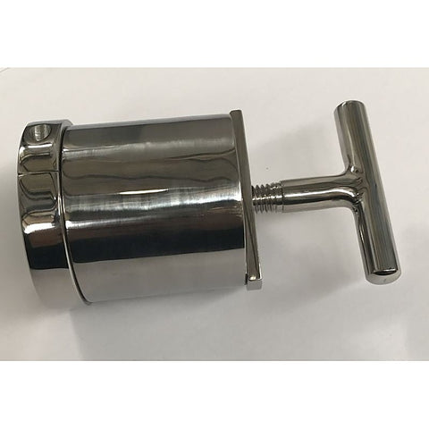 Steel Ball Flask & Crusher by Hell's Couture - Steel Sex Toys