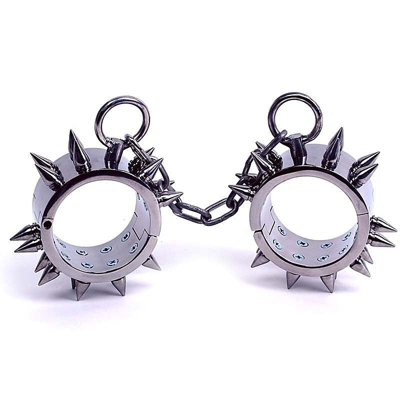 Spiked Metal Restraints by Hell's Couture - Collars and Leads