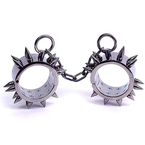 Spiked Metal Restraints by Hell's Couture - Collars and Leads
