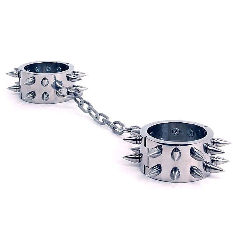 Spiked Metal Restraints by Hell's Couture - Collars and Leads