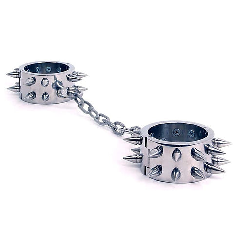 Spiked Metal Restraints by Hell's Couture - Collars and Leads