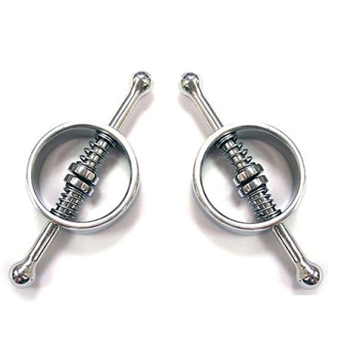 Spring Loaded Nipple Clamps By Hell'S Couture - Breast and Nipple Toys
