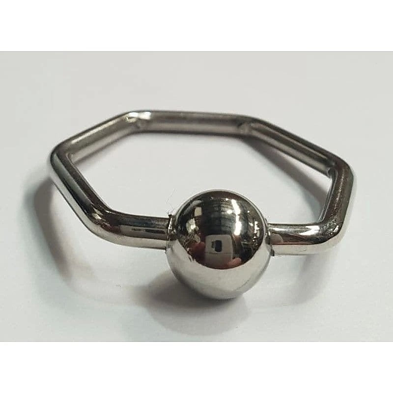 Damnit Hexagonal Glans Ring By Hell'S Couture - Cock Rings