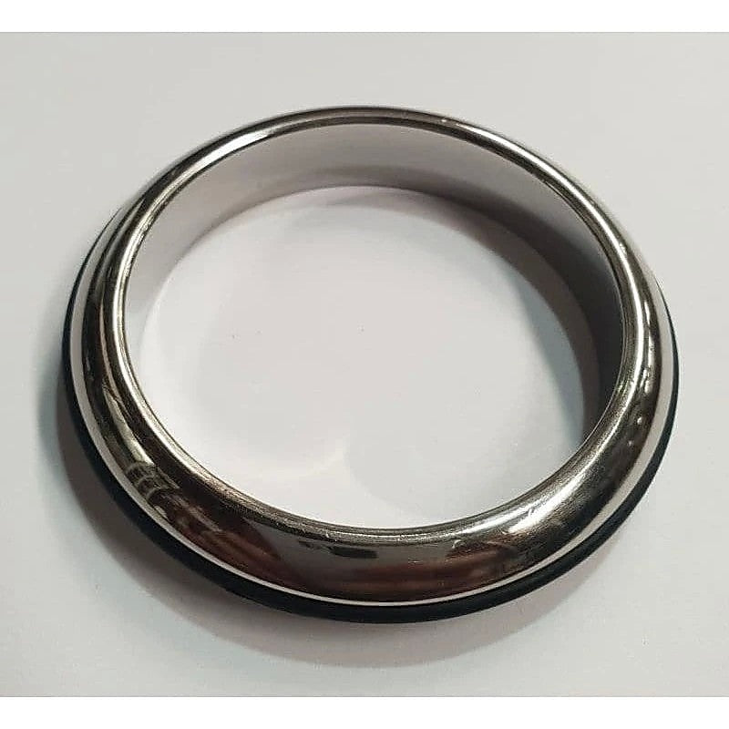 Burn The Rubber Steel Cock Ring By Hell'S Couture - Cock Rings