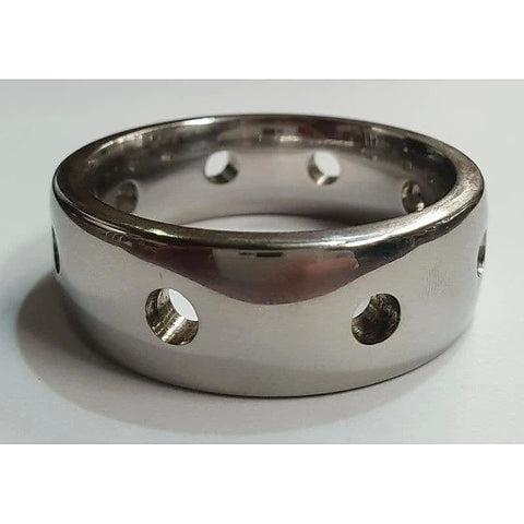 Hot & Cold Metal Cock Ring By Hell'S Couture - Cock Rings