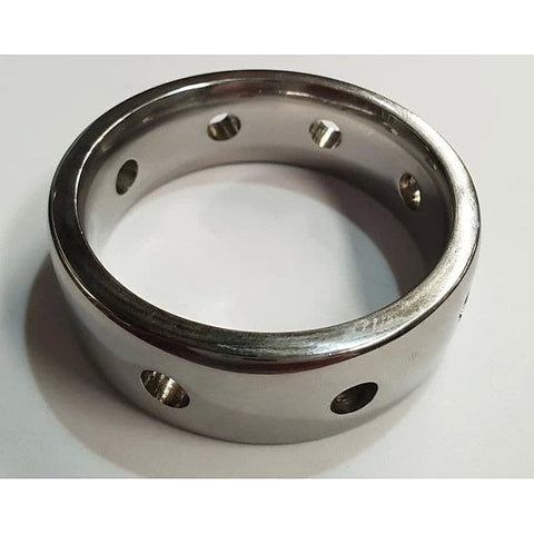 Hot & Cold Metal Cock Ring By Hell'S Couture - Cock Rings