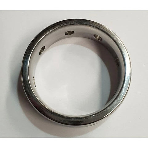 Hot & Cold Metal Cock Ring By Hell'S Couture - Cock Rings