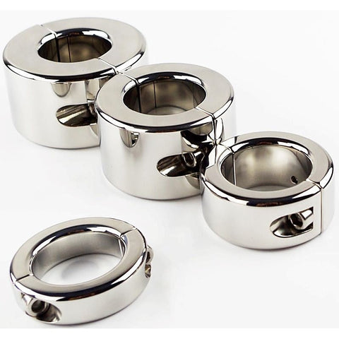Gangling Steel Ball Stretcher 35mm by Hell's Couture - Steel Sex Toys