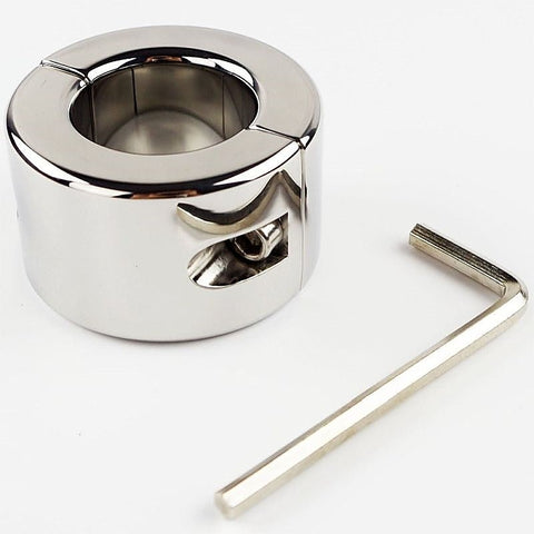 Gangling Steel Ball Stretcher 35mm by Hell's Couture - Steel Sex Toys