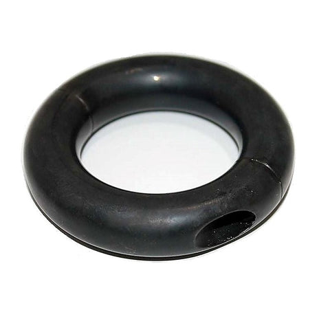 Oval Ball Stretcher Black Metal By Hell'S Couture - Cock Rings