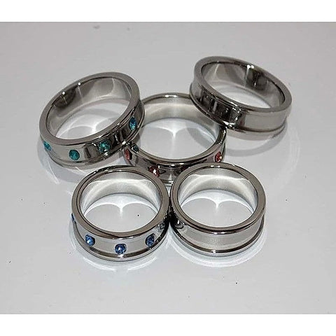 Deep Shallow Cock Ring 55Mm Diamond By Hell'S Couture - Cock Rings