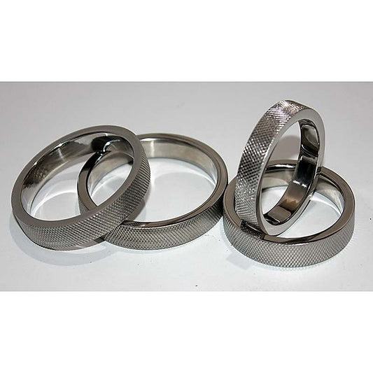Knurled Surface Steel Cock Ring 10mm - Cock Rings