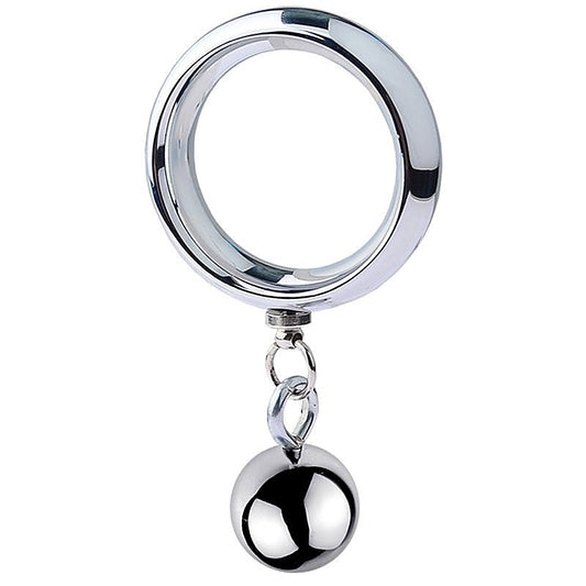 Testicle Stretcher With Steel Ball - Cock Rings