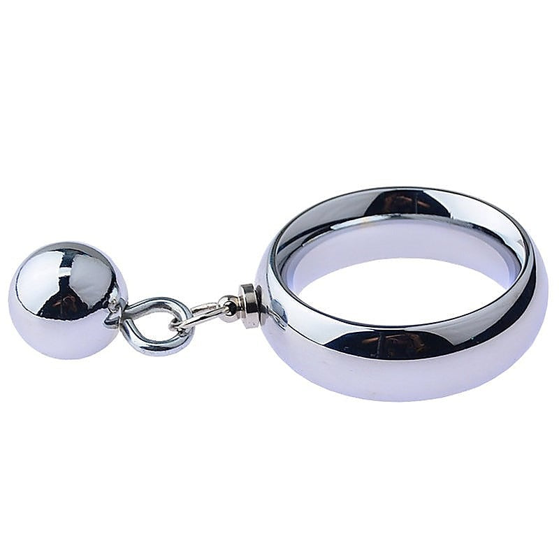 Testicle Stretcher With Steel Ball by BDStyle - Cock Rings