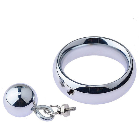 Testicle Stretcher With Steel Ball by BDStyle - Cock Rings