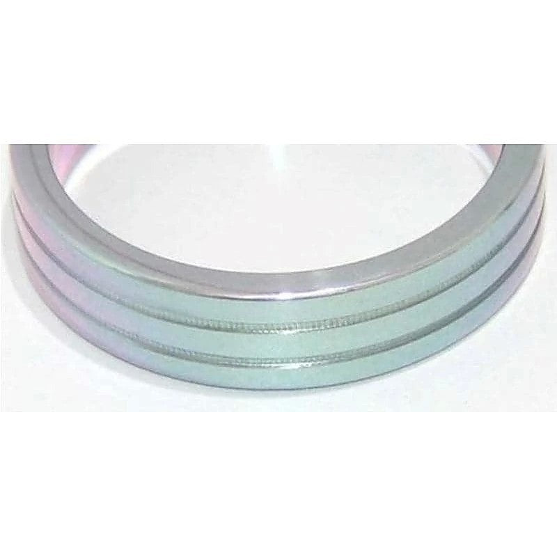 Aluminium Groove Cock Ring By Hell'S Couture - Cock Rings