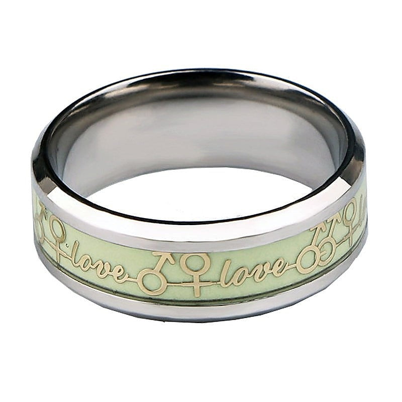 Luminous Metal Cock Ring by BDStyle - Cock Rings