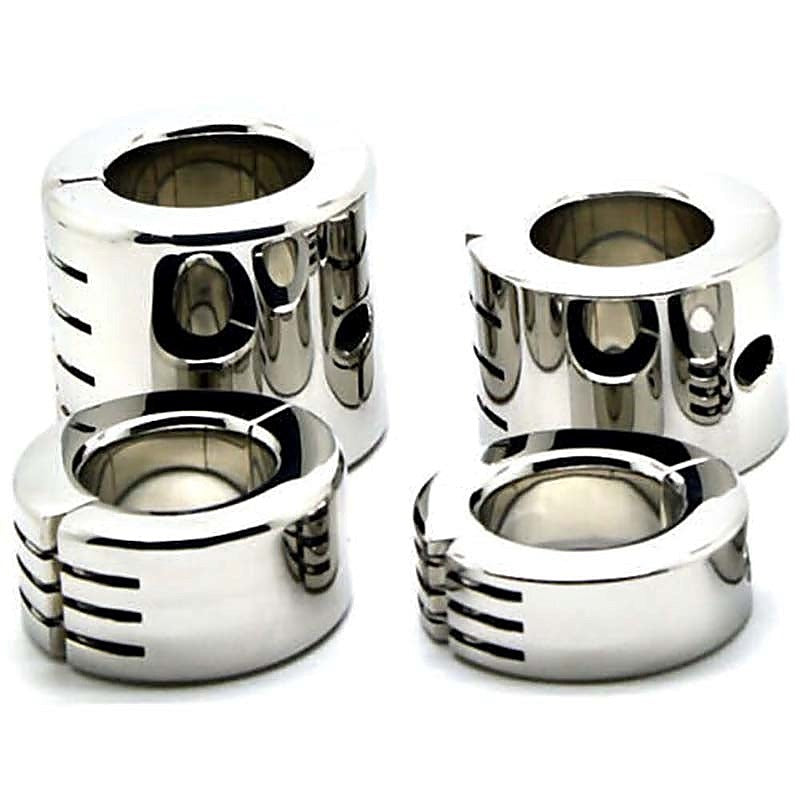 Hinged Ball Stretching Weight 65mm High by Hell's Couture - Ball and Cock Toys