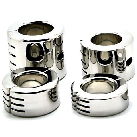Hinged Ball Stretching Weight 65mm High by Hell's Couture - Ball and Cock Toys