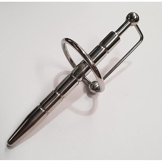Penis Plug with Glans Ring Ribbed - Penis Plugs