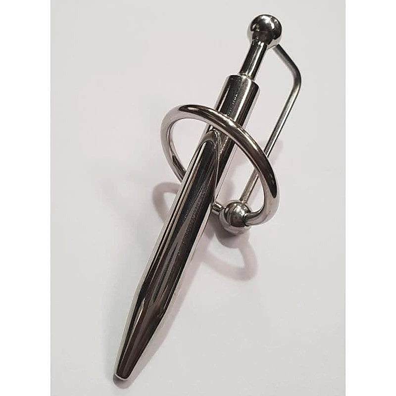 Gauge Penis Plug Smooth With Glans Ring By Hell'S Couture - Penis Plugs