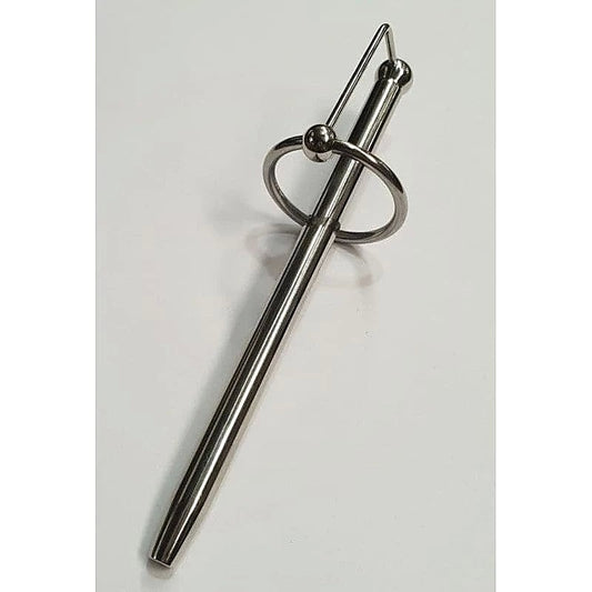 Cracked Steel Princes Wand and Glans Ring - Penis Plugs