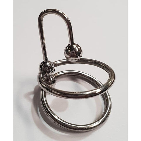 Dual Glans Rings by Hell's Couture - Penis Plugs