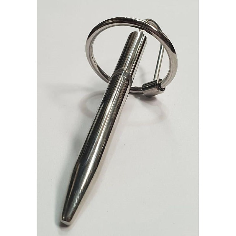 Prince Albert Penis Wand With Glans Ring by Hell's Couture - Penis Plugs