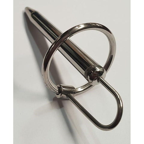 Prince Albert Penis Wand With Glans Ring by Hell's Couture - Penis Plugs