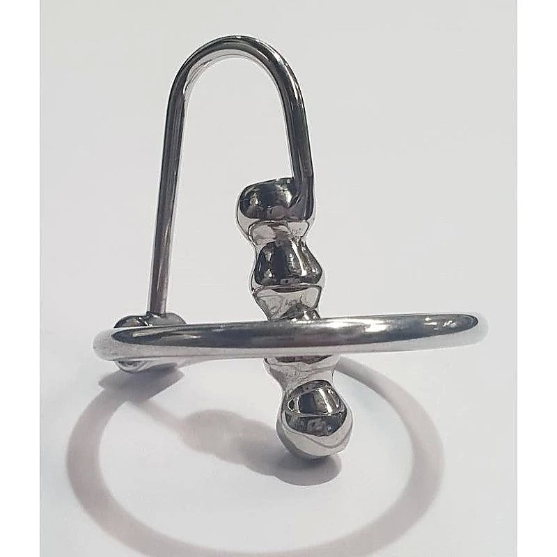 Ribbed Dream Penis Plug & Glans Ring By Hell'S Couture - Penis Plugs