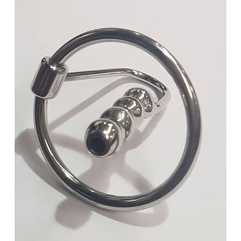 Ribbed Dream Penis Plug & Glans Ring By Hell'S Couture - Penis Plugs