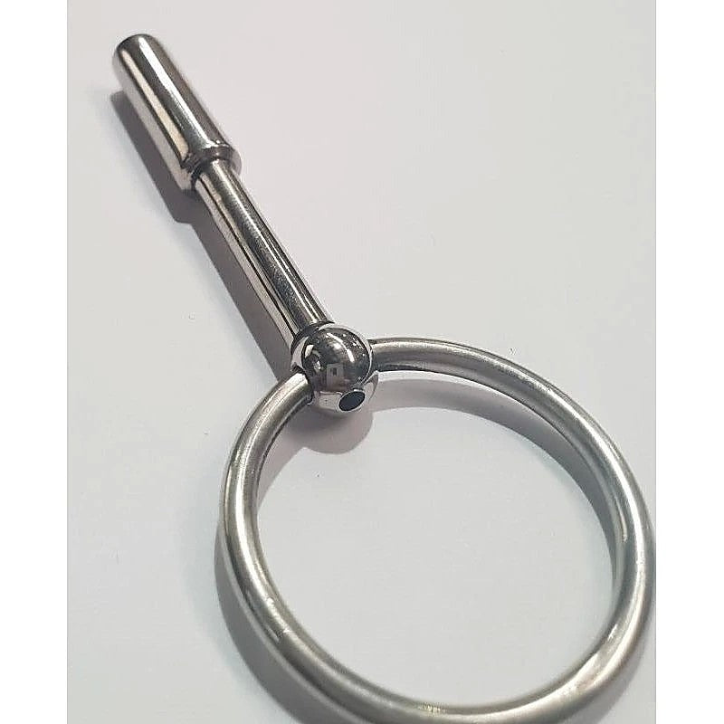 UTube Slender Two Stage Penis Plug with Cock Ring - Penis Plugs