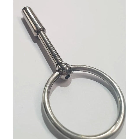 UTube Slender Two Stage Penis Plug with Cock Ring - Penis Plugs