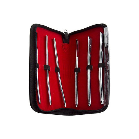 Medical Sex Flat End Urethral Sound Kit By Hell'S Couture - Penis Plugs