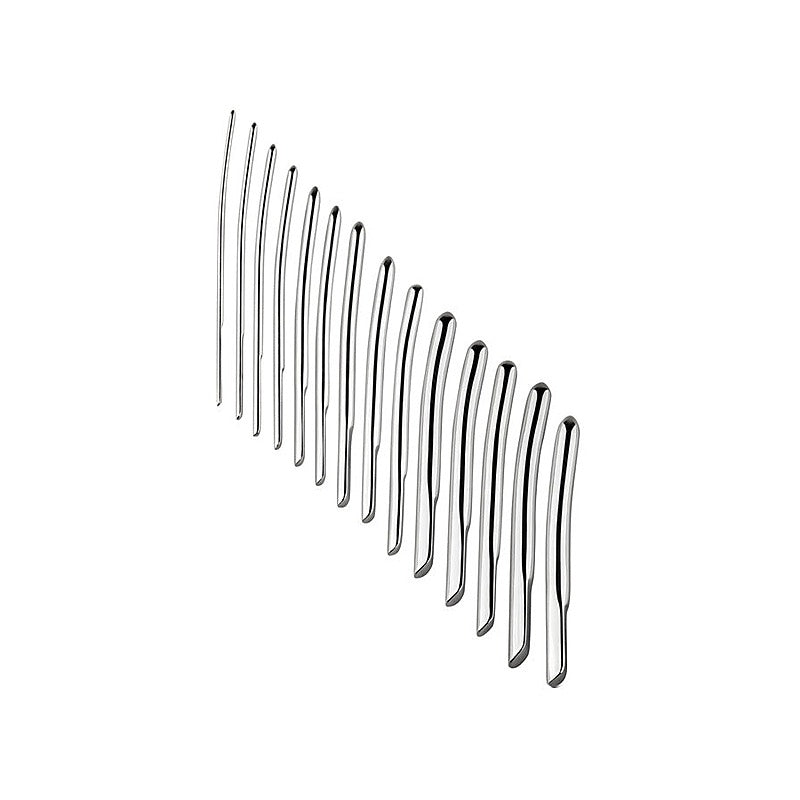 Medical Sex Flat End Urethral Sound Kit By Hell'S Couture - Penis Plugs