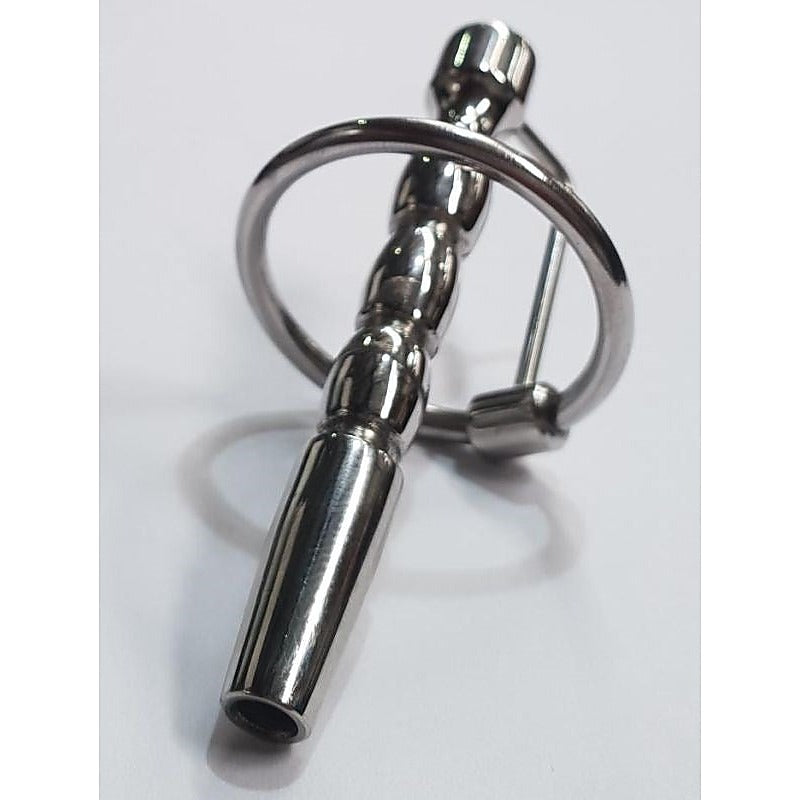 Apollo Cum Thru Cock Plug & Glans Ring by Hell's Couture - Penis Plugs