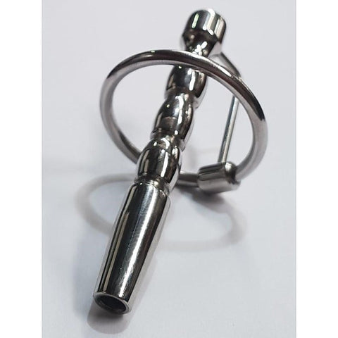 Apollo Cum Thru Cock Plug & Glans Ring by Hell's Couture - Penis Plugs