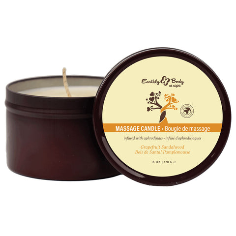 Aphrodisiac Scented Massage Candle 170 g by Earthly Body