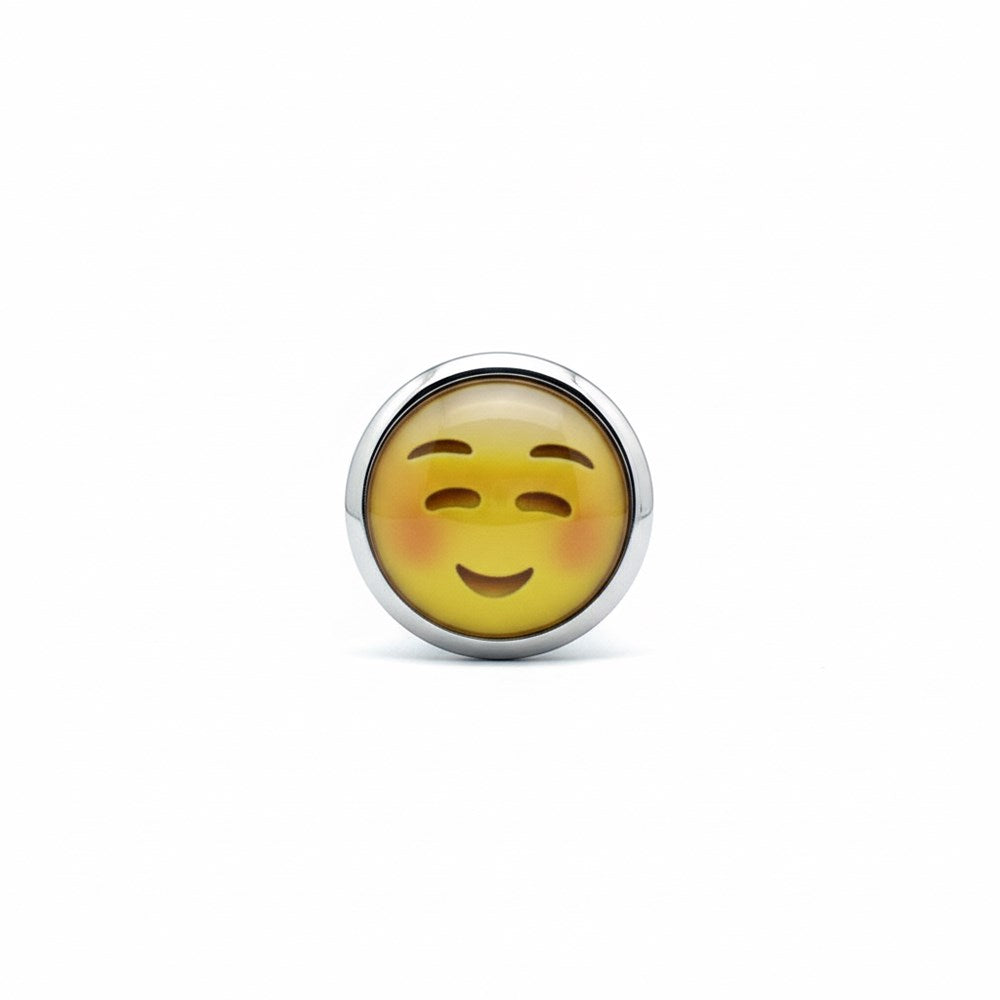 Smiling Face Steel Anal Plug - Steel Sex Toys