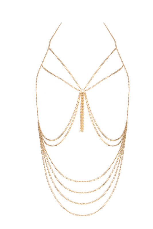 Muse Tassel BDSM Chain Harness O/S - Cuffs And Restraints