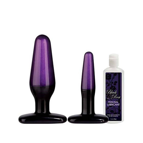 Doc Johnson Black Rose Stems of Seduction Butt Plug - Sex Kits