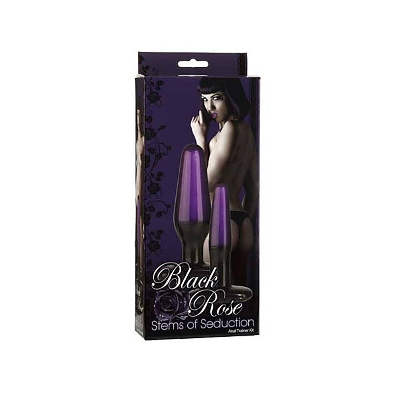 Doc Johnson Black Rose Stems of Seduction Butt Plug - Sex Kits