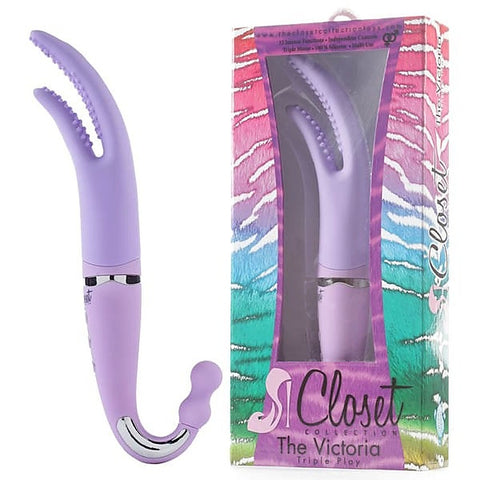 The Victoria Triple Play By Closet Collection Toys - Clit Ticklers and Pulsators