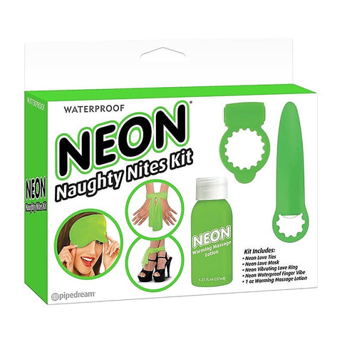 Neon Naughty Nites Adult Toys Kit By Pipedream - Rabbit Vibrators