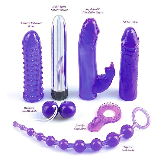 Pipedream 7 Piece Royal Rabbit Vibrators Kit - Sex Kits